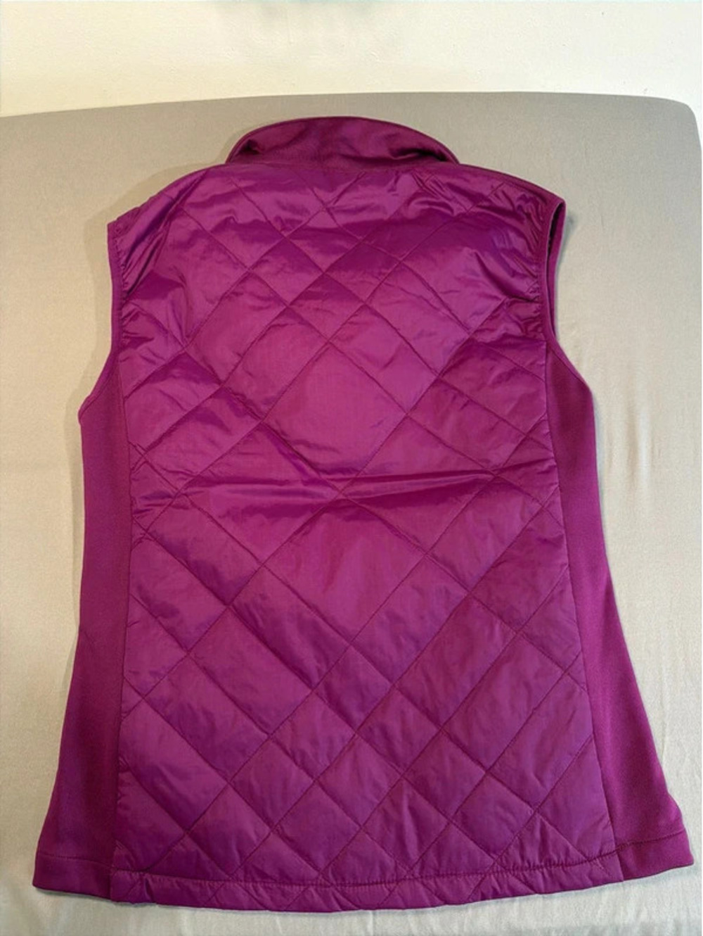 Polaris Ranger Large Quilted Nylon Vest with Thermore Insulation - Plum Purple - Picture 4 of 6